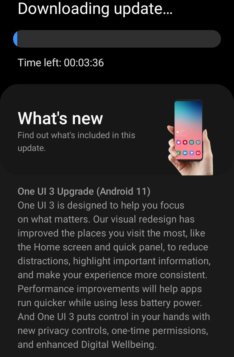 تحديث One UI 3 (Andriod11) متوفر الآن لهواتف #GalaxyZFold2 في المنطقة 📱