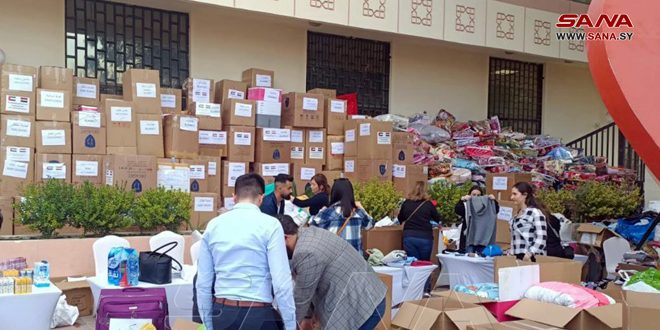 الجالية السورية في الإمارات تقدم مساعدات للمتضررين من الزلزال – S A N A