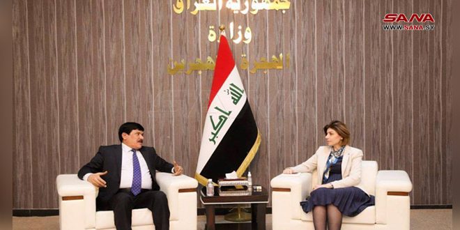 السفير الدندح يبحث مع جابرو أوضاع السوريين في العراق – S A N A