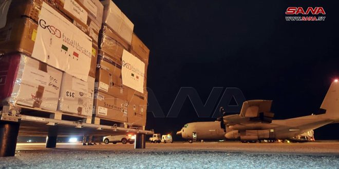 وصول طائرتين إيطاليتين إلى مطار بيروت تحملان مساعدات لسورية – S A N A