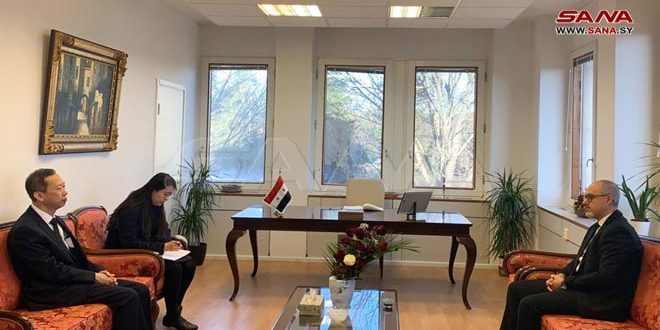 وفود دبلوماسية ورسمية وشعبية تقدم التعازي بضحايا الزلزال في السفارة السورية في استوكهولم