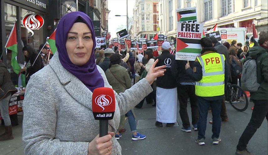 شاهد بالفيديو.. مظاهرات ضد 'اسرائيل' في لندن