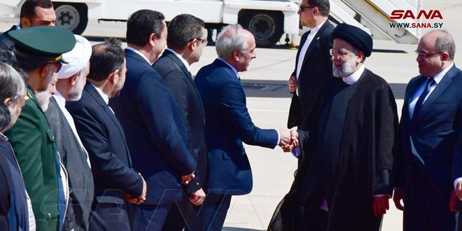 الرئيس الإيراني يبدأ زيارة رسمية إلى سورية – فيديو – S A N A