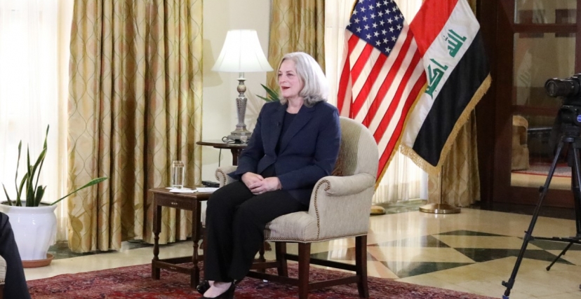 سفيرة واشنطن لدى بغداد: الولايات المتحدة لن ترحل عن المنطقة
