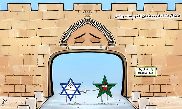 کاریکاتیر ؛ اتفاقيات تطبيعية بين المغرب وإسرائيل…