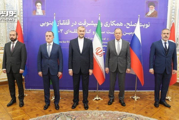 البيان المشترك للاجتماع الثاني لصيغة "3+3" في طهران