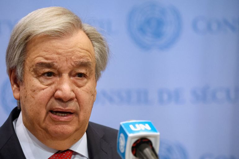 غوتيريش يطالب بالسماح للأمم المتحدة بتقديم مساعدات عاجلة لغزة