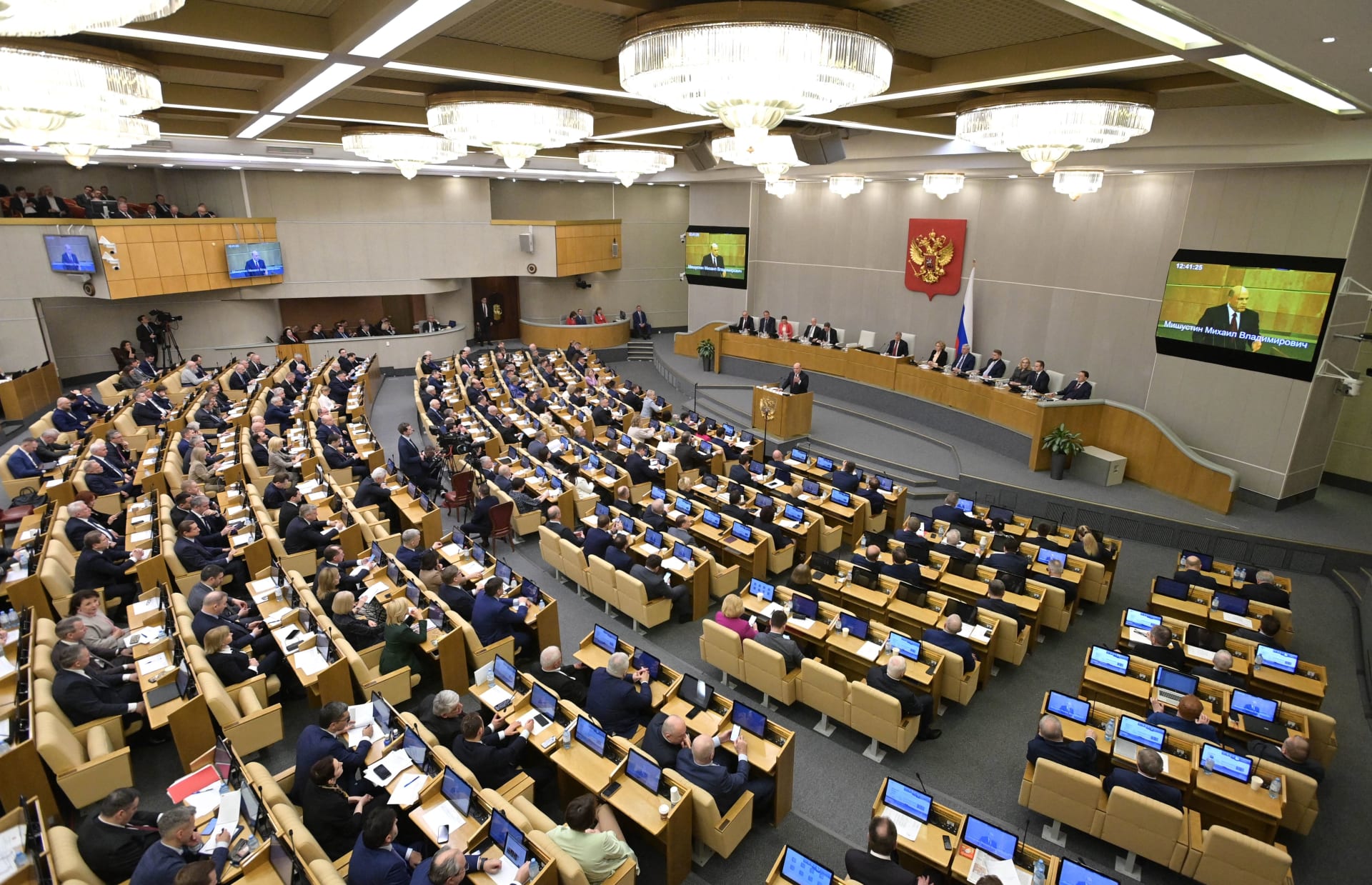 مجلس الدوما الروسي يؤکد علی ضرورة وقف الحرب في غزة