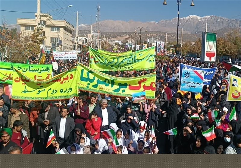 مسیرات فی طهران وجمیع المدن الإیرانیة دعماً لأطفال غزة