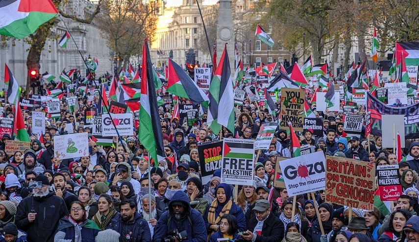 البريطانيون مرة اخرى.. تظاهرات بمختلف المؤسسات والنقابات لوقف العدوان على غزة