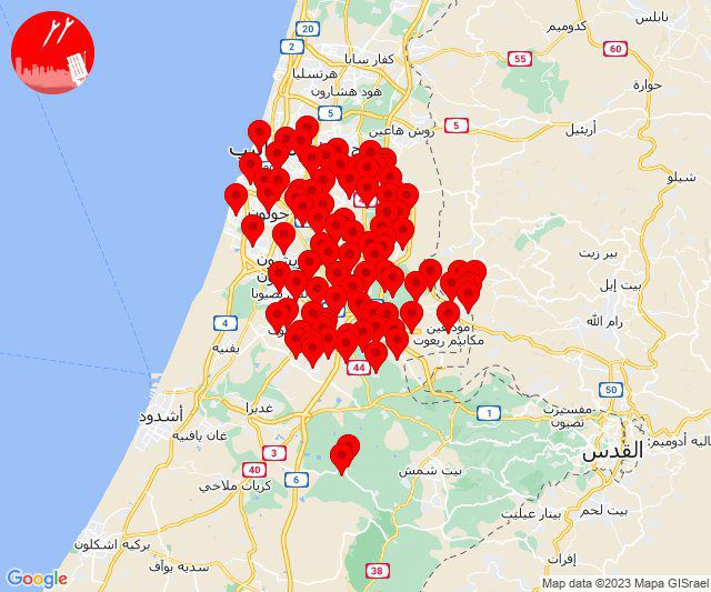 عاجل رشقة صاروخية كبيرة تستهدف تل ابيب