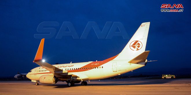 وصول أول رحلة ركاب للخطوط الجوية الجزائرية إلى مطار اللاذقية الدولي – S A N A