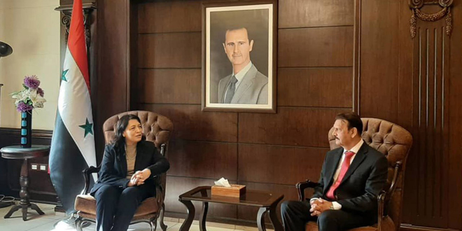 الوزيرة شكور تبحث سبل تعزيز التعاون المشترك بين سورية وكل من الباكستان والفلبين