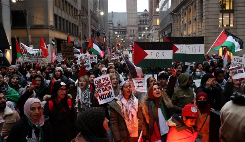 مظاهرات في 'كندا وبريطانيا' دعما لغزة + فيديو