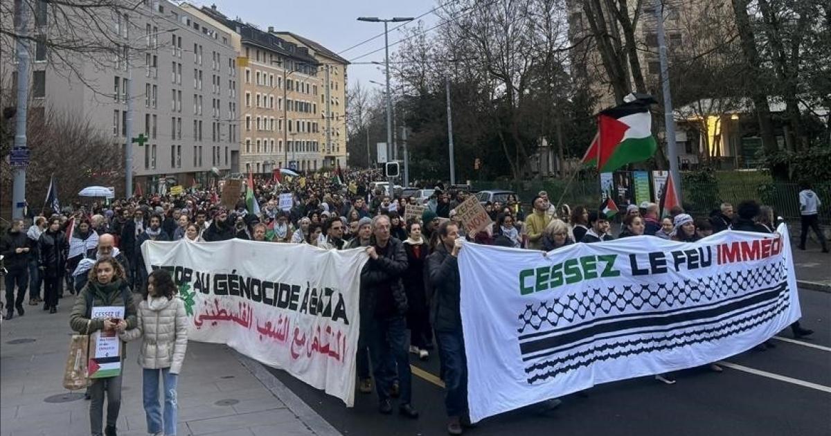 جنيف.. آلاف يتظاهرون تضامنا مع فلسطين | وكالة شمس نيوز الإخبارية - Shms News |