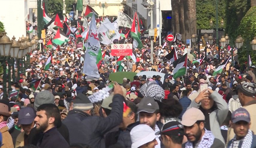 مسيرات شعبية عالمية تندد بالعدوان على القطاع وتدعم المقاومة الفلسطينية + فيديو