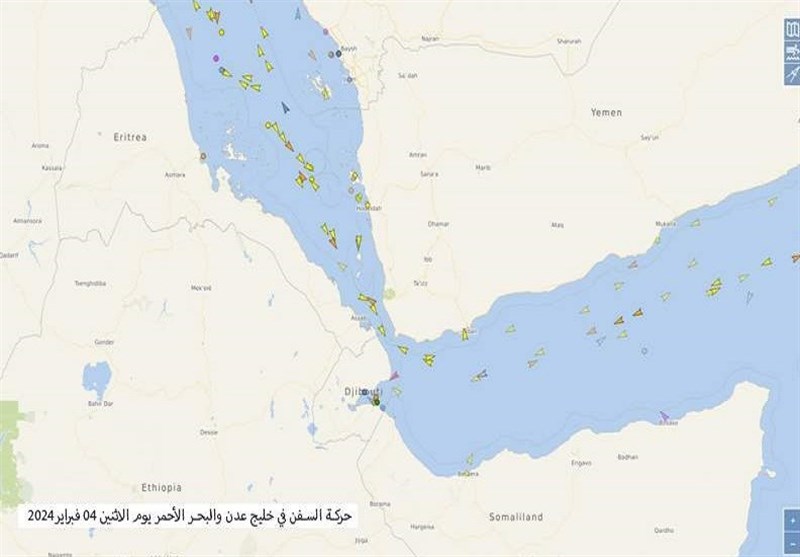 وزارة النقل الیمنیة: حرکة الملاحة فی البحر الأحمر ما تزال فی معدلاتها الطبیعیة