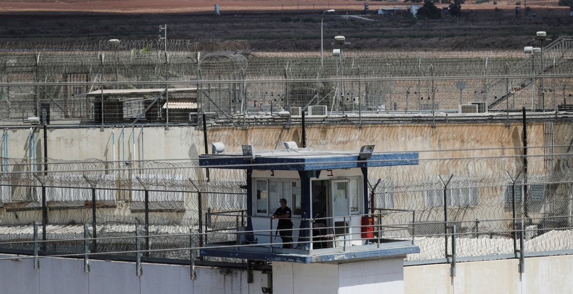سجن جلبوع في وادي بيسان شمال فلسطين المحتلة/ رويترز