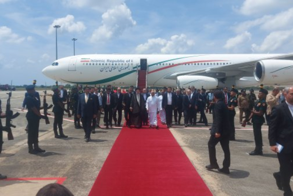 بدعوة رسمية من نظيره ... الرئيس الإيراني يصل إلى سريلانكا