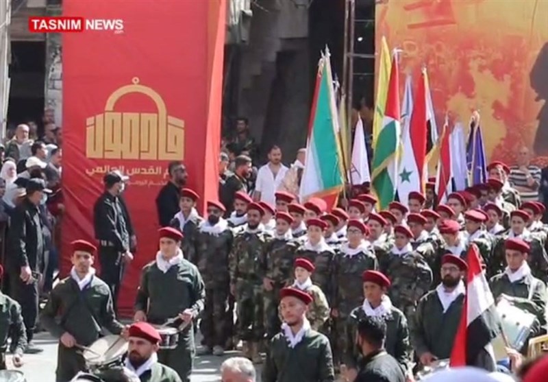 بمناسبة یوم القدس العالمی؛ أهالی مخیم الیرموک بدمشق یرددون بصوت واحد: عائدون قادمون الى القدس- الأخبار الشرق الأوسط