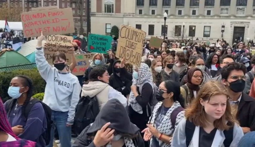 تظاهرات طلابية في الجامعات الأميركية تضامناً مع غزة