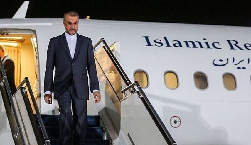 عبداللهيان يغادر طهران ويصل مطار جون إف كينيدي بنيويورك +فيديو