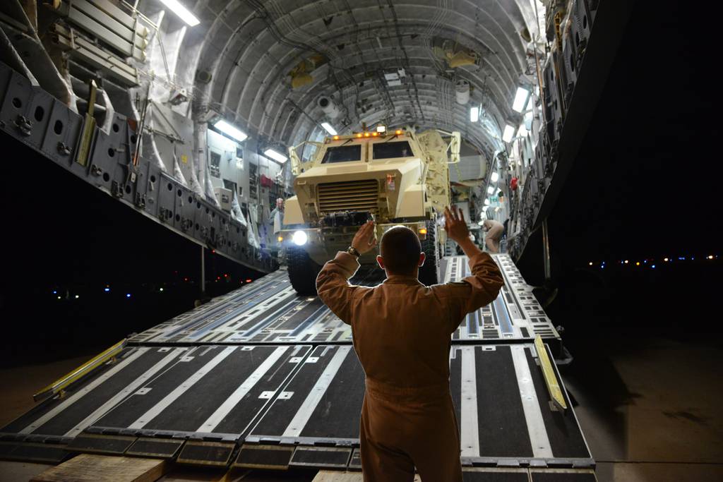 A Rogue 1 attack drone, to be furnished for the Organic Precision Fires-Light endeavor, is seen outfitted with its training payload.