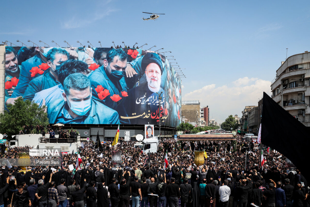 مراسم تشييع الرئيس الشهيد ورفاقه الشهداء في طهران