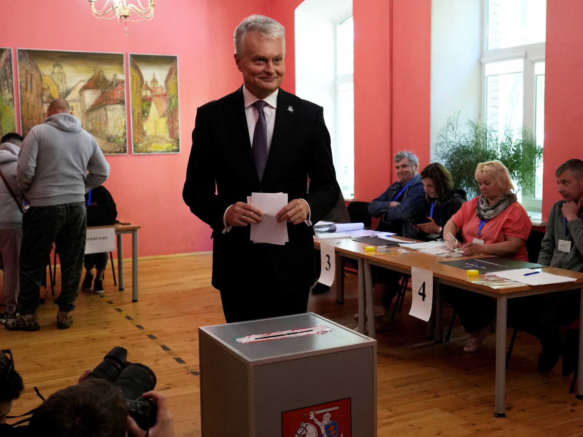 ناوسيدا في ليتوانيا تفوز بالجولة الأولى من الانتخابات الرئاسية |  أخبار الانتخابات