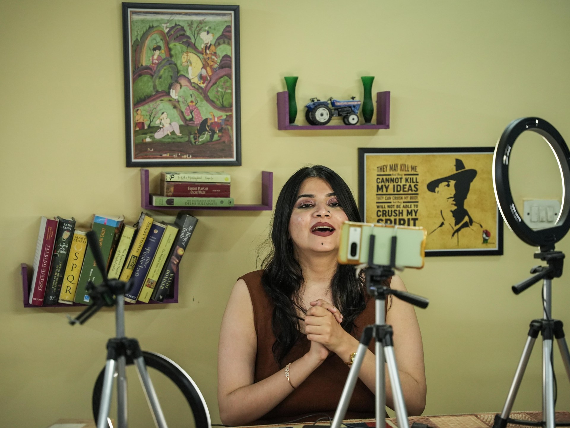 This Indian historian fights the far-right, one makeup video at a time | India Election 2024