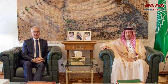 سوسان يبحث مع نائب وزير الخارجية السعودي العلاقات الثنائية بين البلدين الشقيقين وسبل تعزيزها