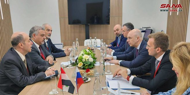 مباحثات سورية روسية لتعزيز التعاون الاقتصادي والمالي – S A N A