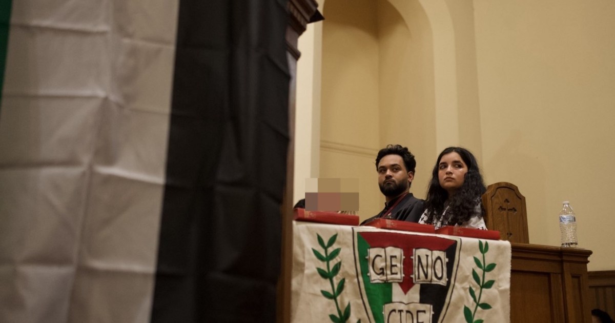 The Harvard graduating students denied their degrees over Palestine protest | Protests News