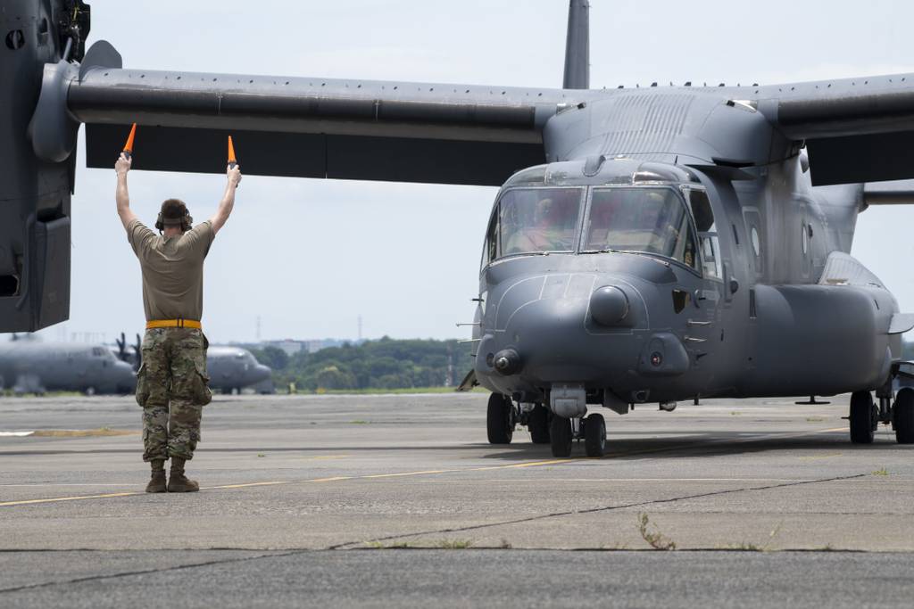 U.S. Army Spc. Sean Curl enters data into a new reconnaissance system during class held by the 1014th Sapper Company.