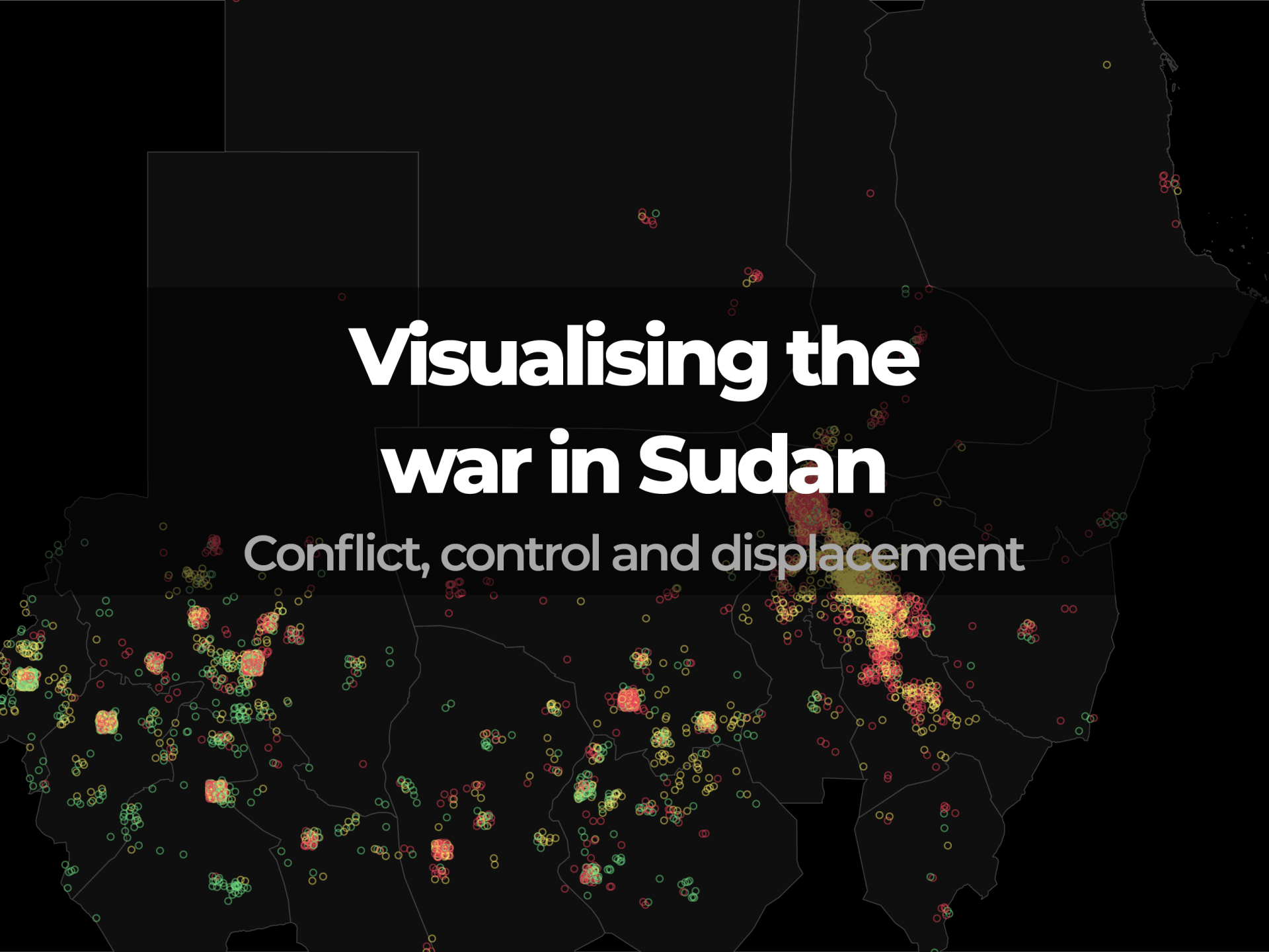 تصور الحرب في السودان: الصراع والسيطرة والنزوح | اخبار حرب السودان