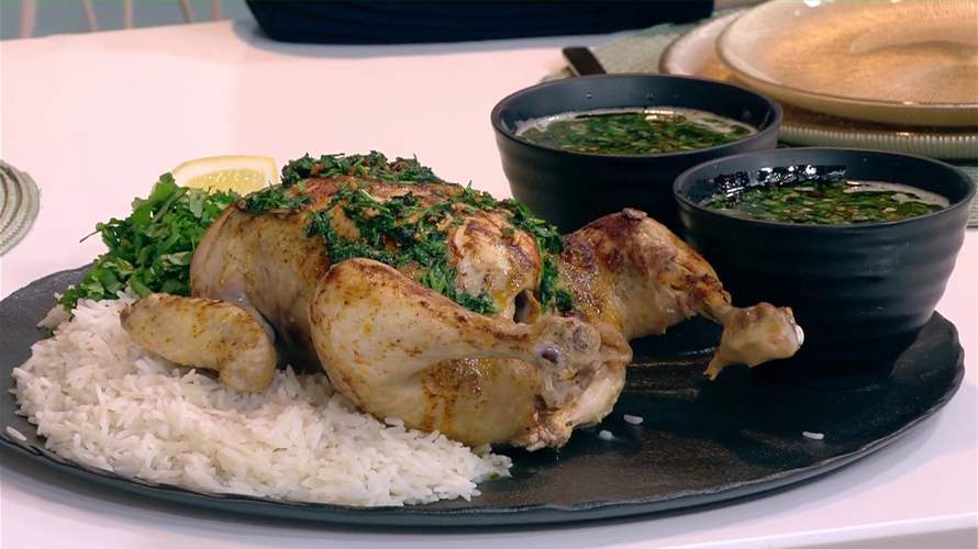 الملوخية بالدجاج والبراونيز بالطحينة  8230  مائدة شهيّة على طريقة الشيف فادي