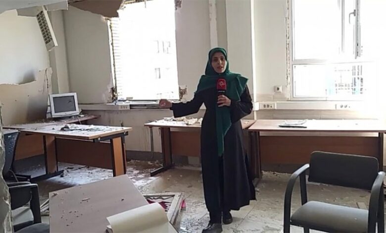 استهداف المدارس.. العالم ترصد الأضرار التي لحقت بمدرسة ثانوية في طهران