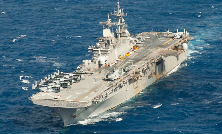 البحرية الأمريكية تمدد عمر الخدمة للسفينة الهجومية البرمائية USS Wasp لمدة 5 سنوات