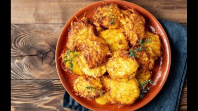 البطاطس المقرمشة بالجبن