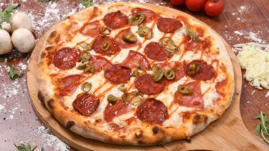 البيتزا بدون فرن