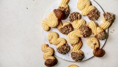 البيتيفور بالزبدة والمكسرات