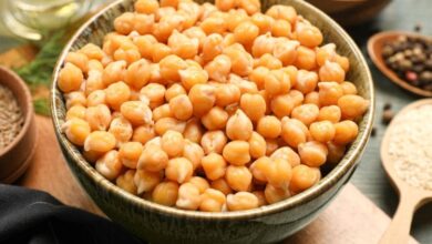 الحمص المسلوق