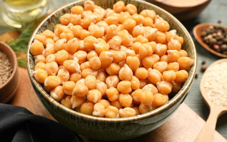 الحمص المسلوق