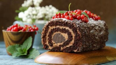 السويسرول بالكاكاو