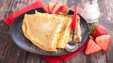 الكريب بدون بيض