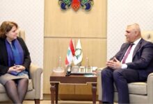 اللواء شقير عرض مع سفيرة دولة تشيكيا الاوضاع العامة