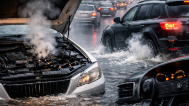 «المغامرة والاستعراض» خلال الأمطار تُغرق جيوب السائقين قبل المركبات