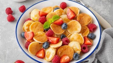 بان كيك بدون دقيق سهل جداً