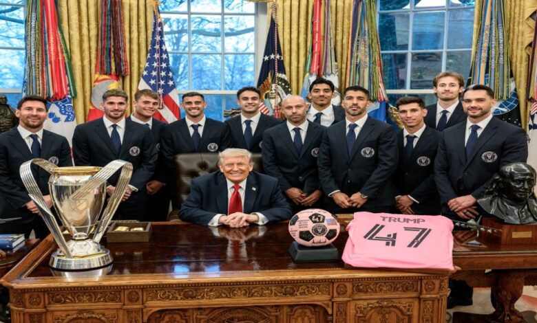 ترامب يثني على ميسي ويشيد بفريق الأهلي المصري خلال تكريم إنتر ميامي