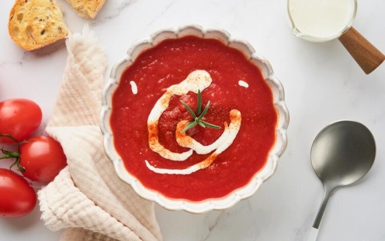 شوربة طماطم سريعة